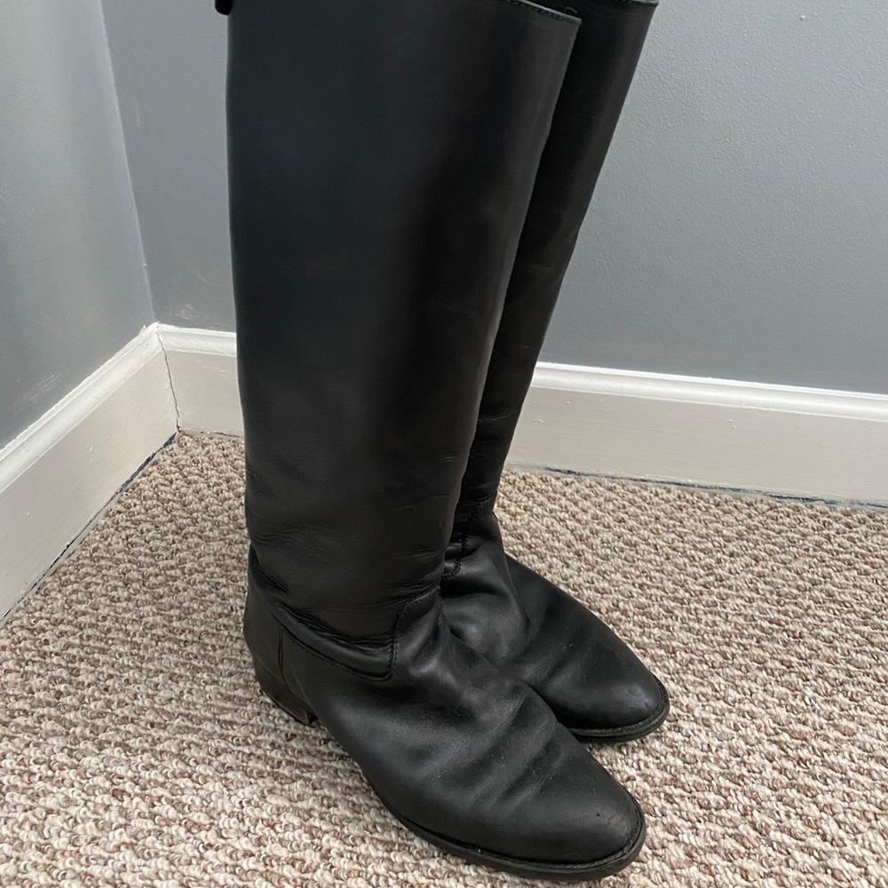 J. Crew Black riding Boots